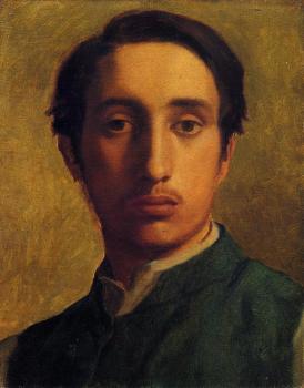 埃德加 德加 Degas in a Green Jacket